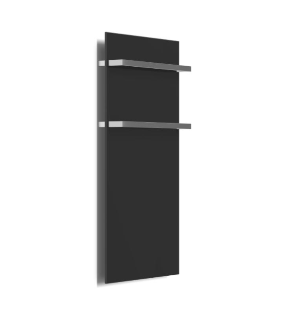 Radiator electric pentru uscat prosoape, din sticlă securizată, 350w ONYX2 900x4700mm – negru lucios