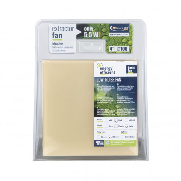 Ventilator baie, silentios de sticla, Crem MMP 100, 5.5W, 100 m³/h - imagine 2