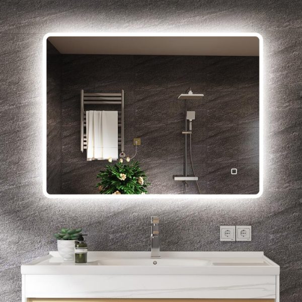 Oglinda LED 1000x700 – Anti-aburire, 2500 lm, Control Tactil