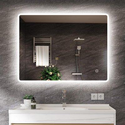 Oglinda LED 1000×700  Antiaburire, 2500 lm Control Tactil