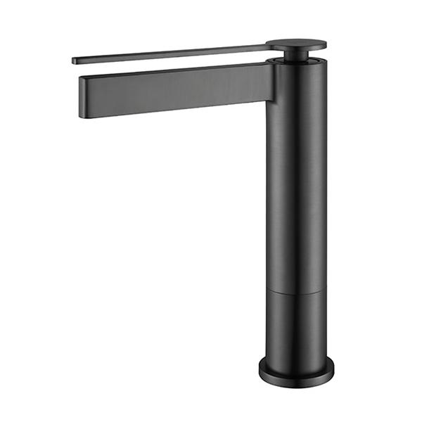 Baterie inalta lavoar ELEGANT, cu montaj pe blat – gun metal