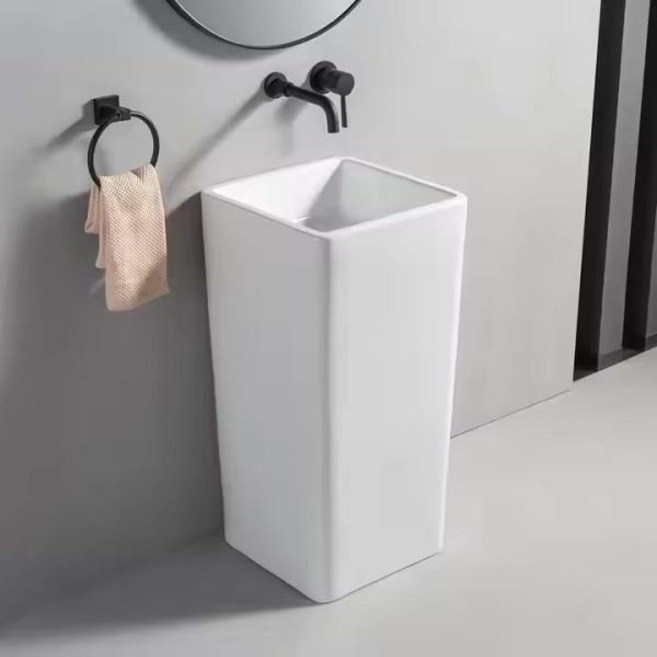 Lavoar freestanding FONTANA - alb - imagine 2