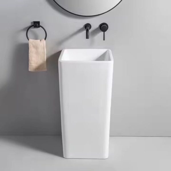 Lavoar freestanding FONTANA - alb - imagine 4