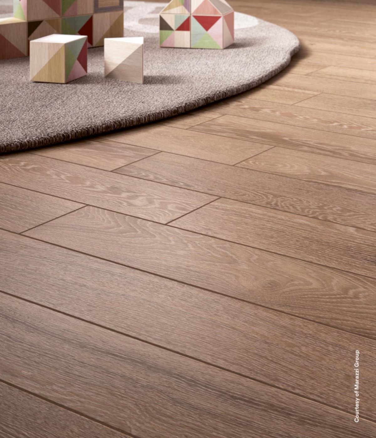 Gresie porțelanată Marazzi Treverkcharme Brown MM94 10x70 efect lemn mat